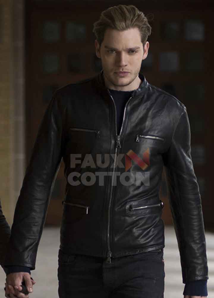 Buy Dominic Sherwood Leather Jacket Jace Wayland Jacket